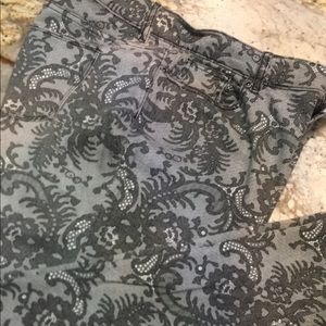 Paisley print jeans